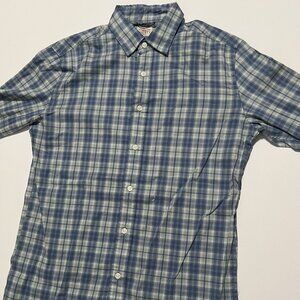 Faherty Shirt Long Sleeve Button Down Casual Preppy Summer Blue Men's size Small